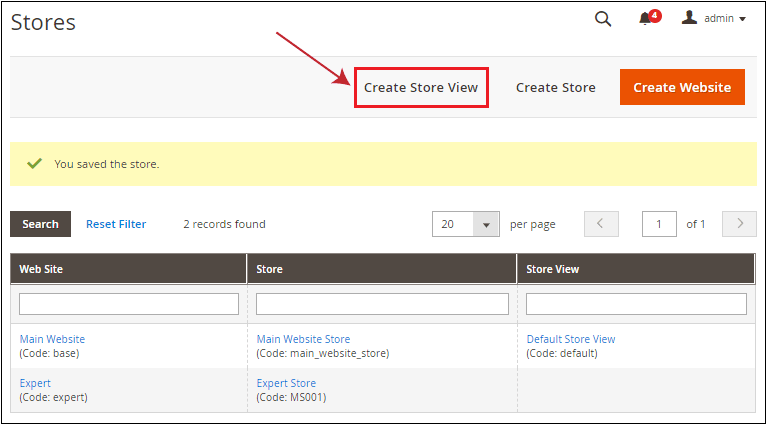 How to set up multiple websites, stores, and store views in Magento 2