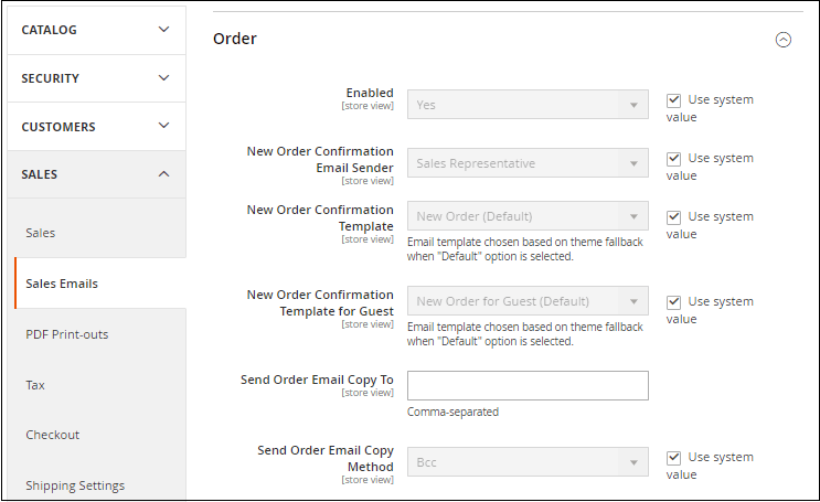 set up Order Emails in Magento 2
