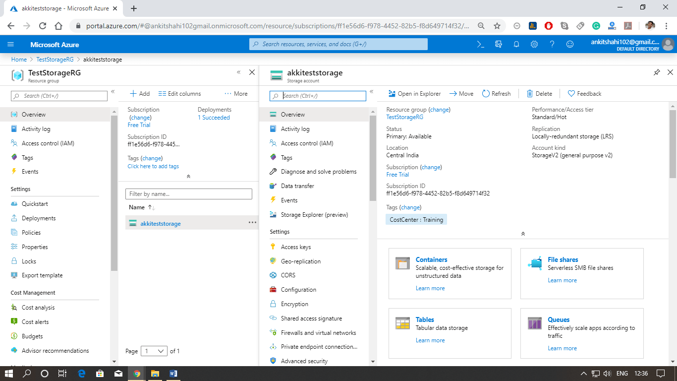 Azure File Storage Service