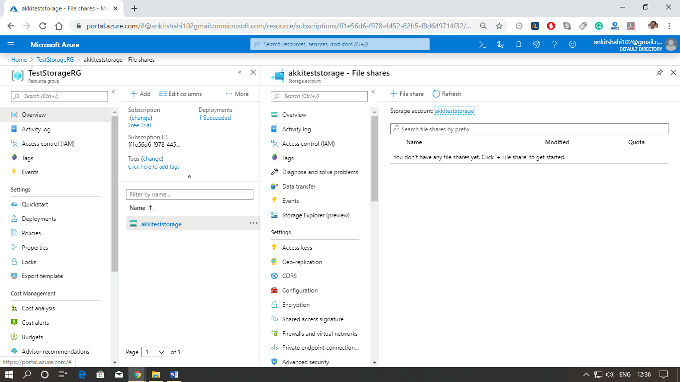 Azure File Storage Service