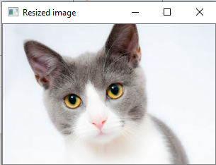 OpenCV Resize the image