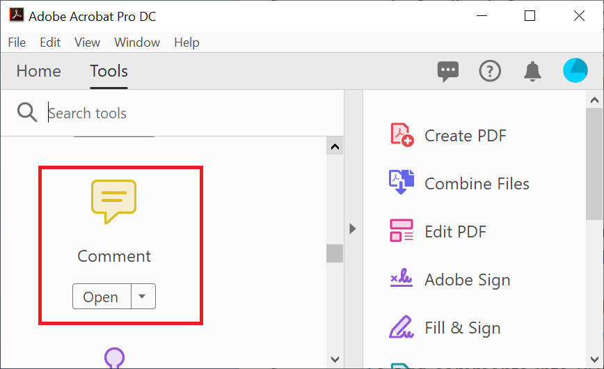 Add Comments in PDF