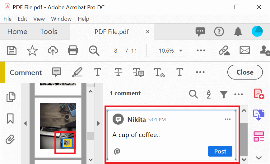 How to Add Comments in PDF Javatpoint