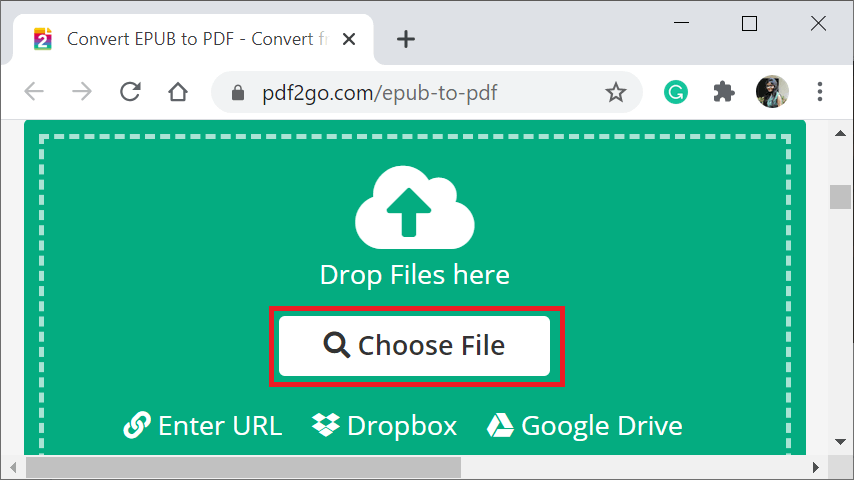 Convert ePub to PDF
