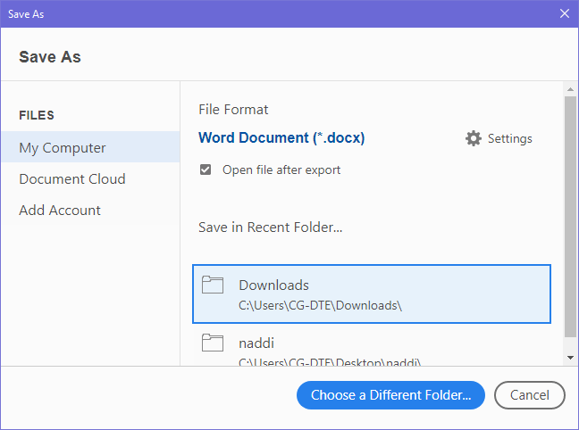 How to Convert PDF to Word - Javatpoint