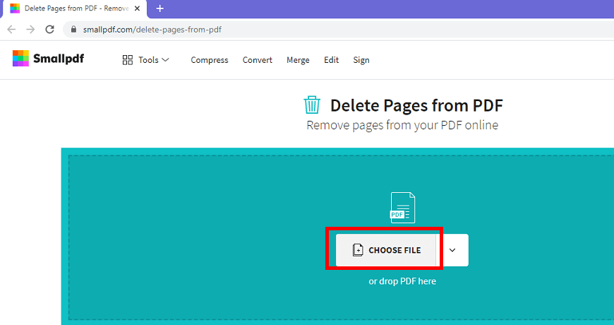 Delete a Page in PDF