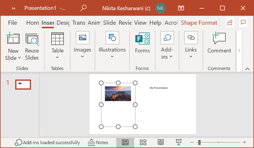 insert a pdf link into powerpoint