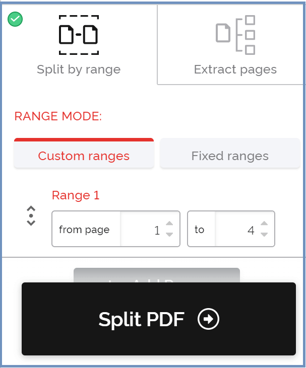 Separate PDF Pages