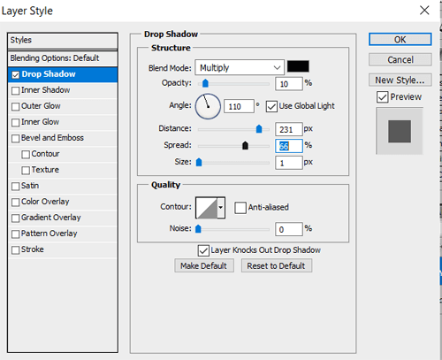 after effects soft drop shadow