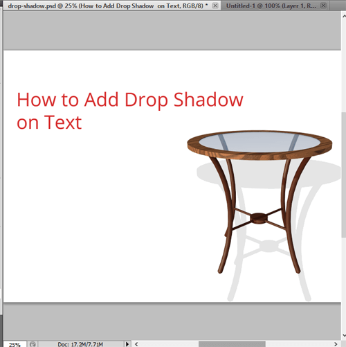 Drop Shadow in Photoshop