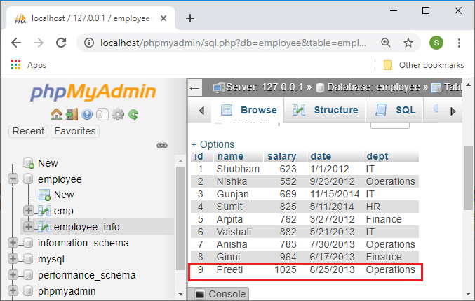 R Database