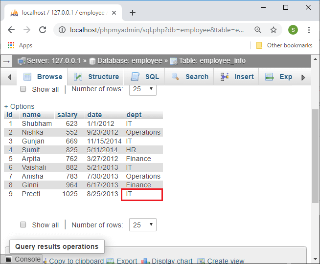 R Database