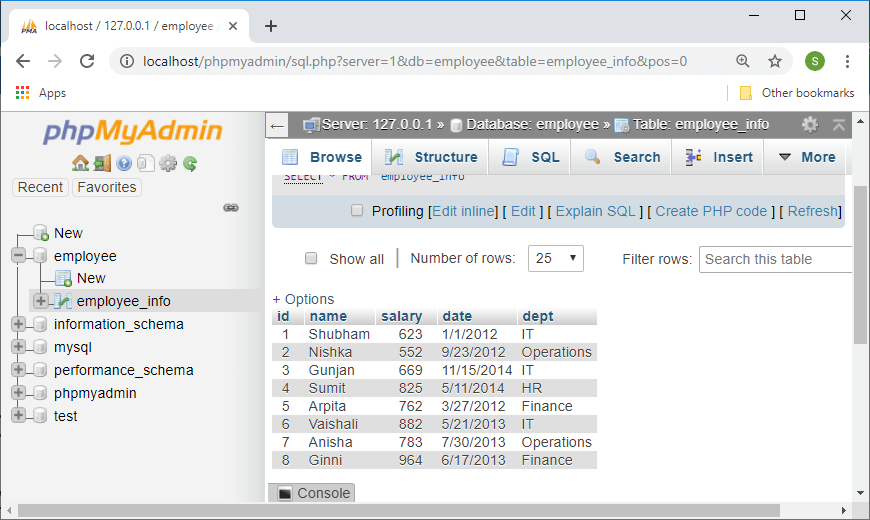 R Database