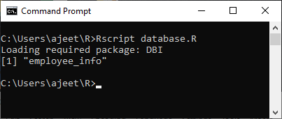 R Database