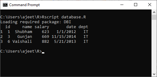 R Database