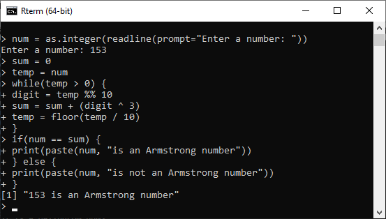 R While Loop