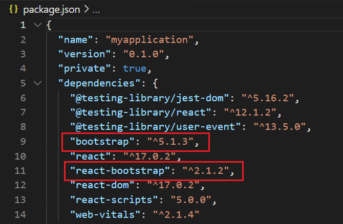 React Bootstrap Installation