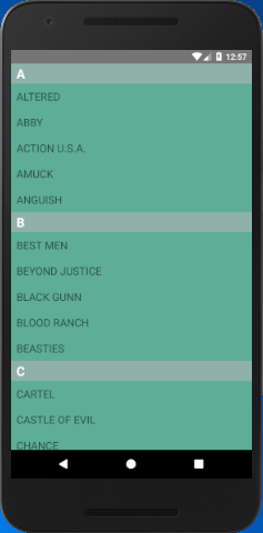React Native SectionList