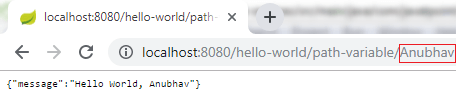Enhancing the Hello World Service with a Path Variable