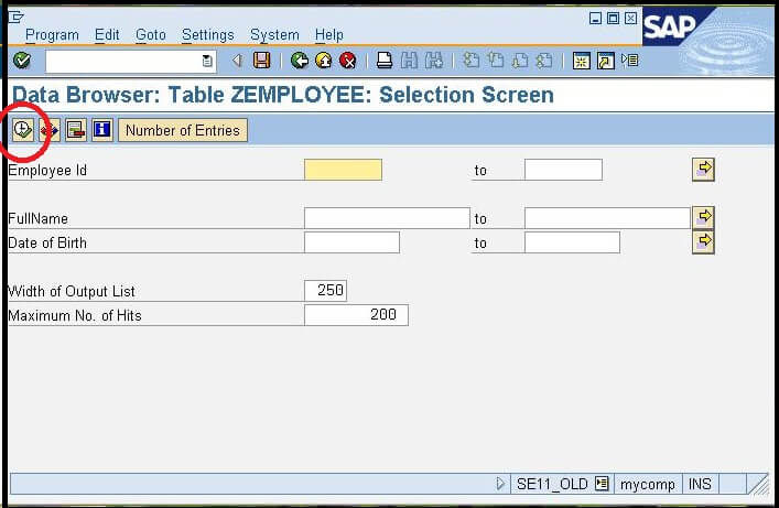 Creating the First table in ABAP Dictionary