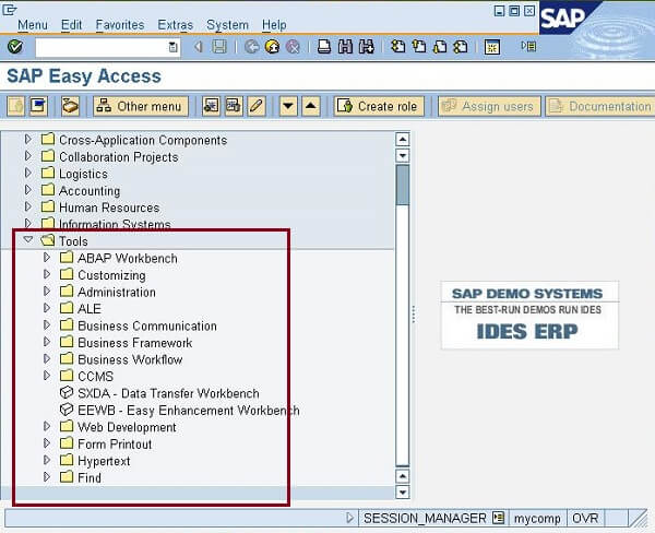  stół warsztatowy SAP ABAP