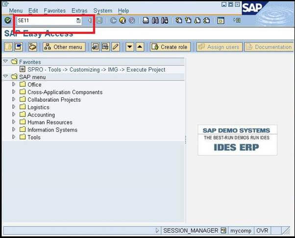  Banco de trabajo SAP ABAP
