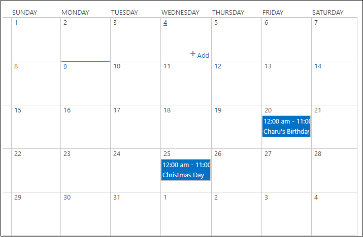 Create a Calendar in SharePoint
