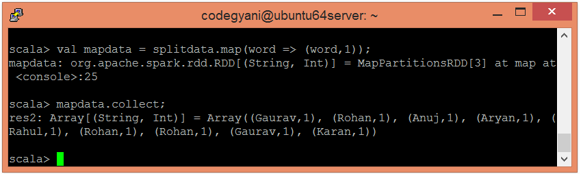 Apache Spark Word Count Example Javatpoint