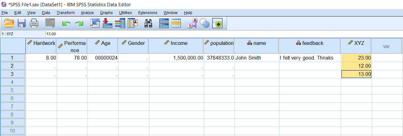 spss 23 how to rename variable