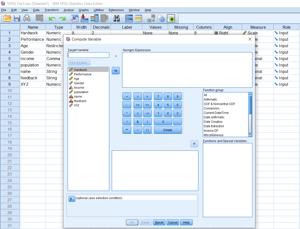 what is computing variables in spss