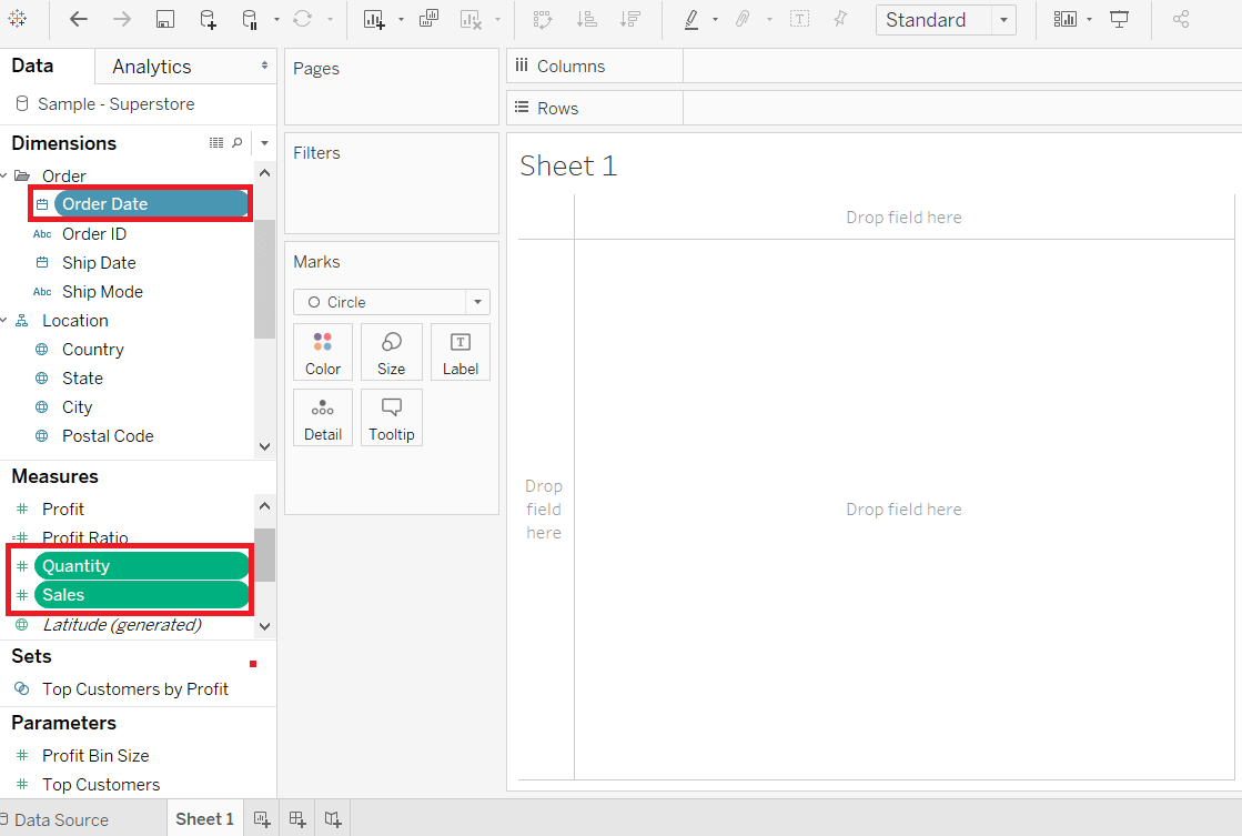 Tableau Icon Chart