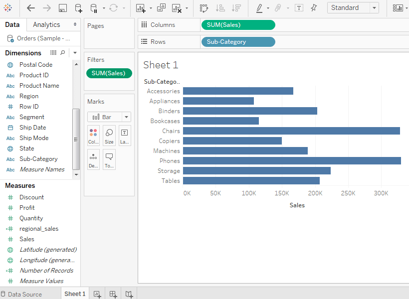 Tableau Filter Operations