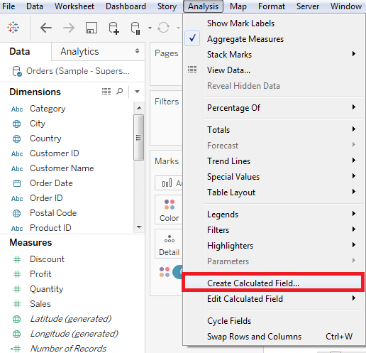 Tableau Numeric Calculations