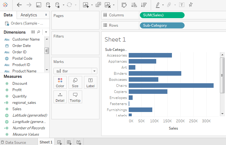 Tableau Quick Filters