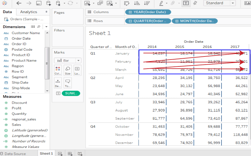 Tableau Table Calculations