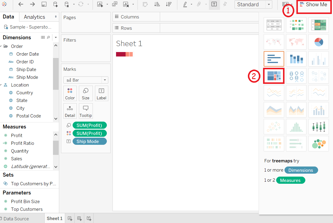 Tableau Heat Map