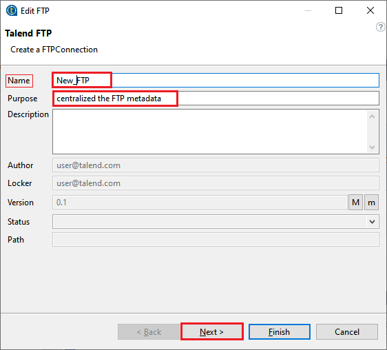 Centralized FTP Connection