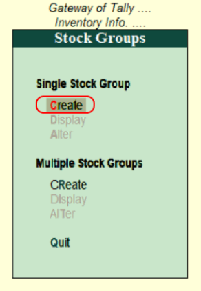 How to Create Stock Items in Tally ERP 9
