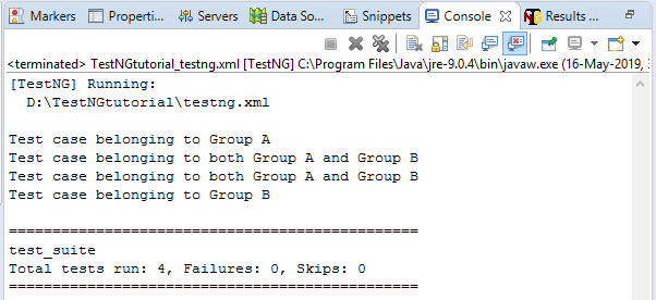 TestNG Groups