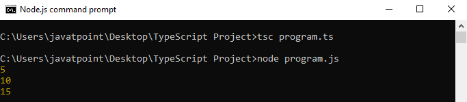 TypeScript forEach