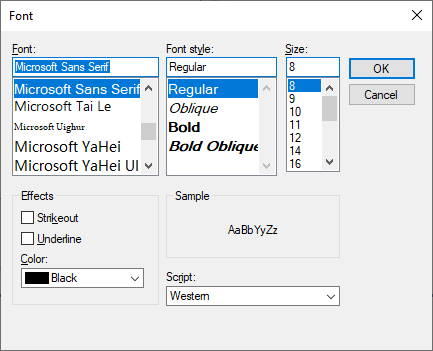 VB.NET Font Dialog Box