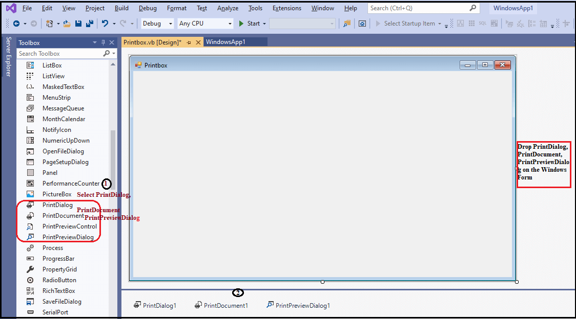 VB.NET Print Dialog Box