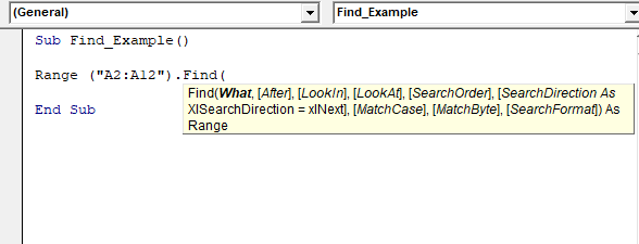 Excel VBA Find