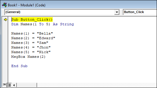 VBA Arrays