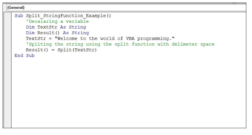 VBA String Functions