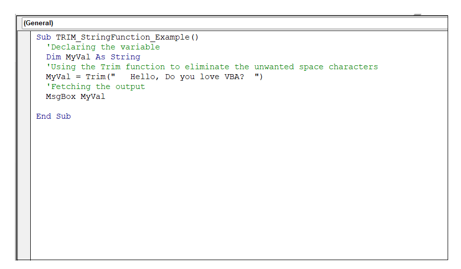 VBA String Functions