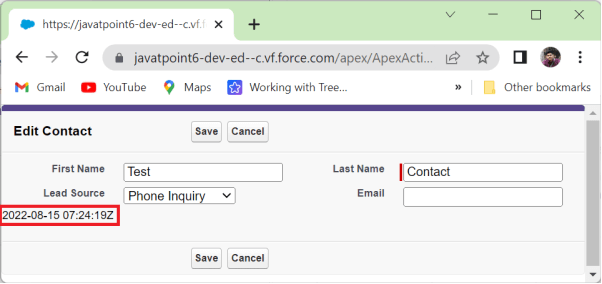 apex:actionRegion Component in Visualforce Page