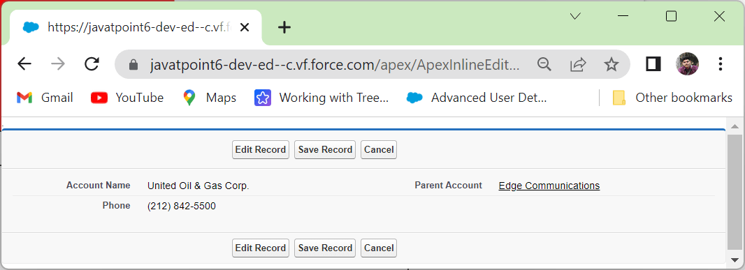 <apex: inlineEditSupport> Component in Visualforce Page