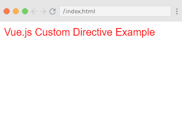 Vue.js Custom Directives