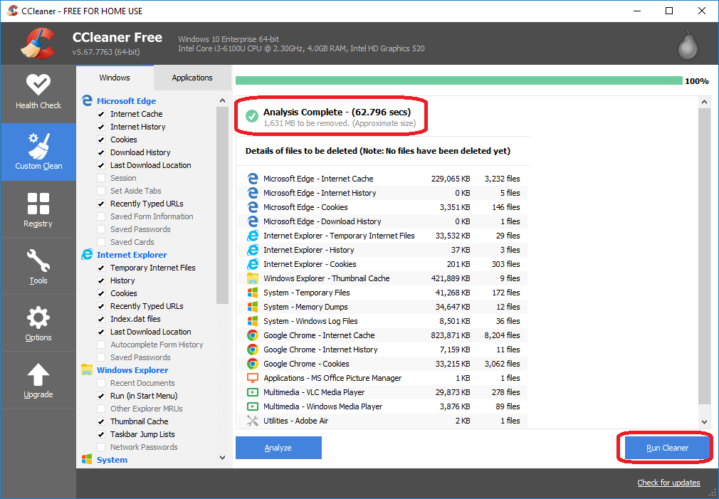 How to clear cache in Windows 10